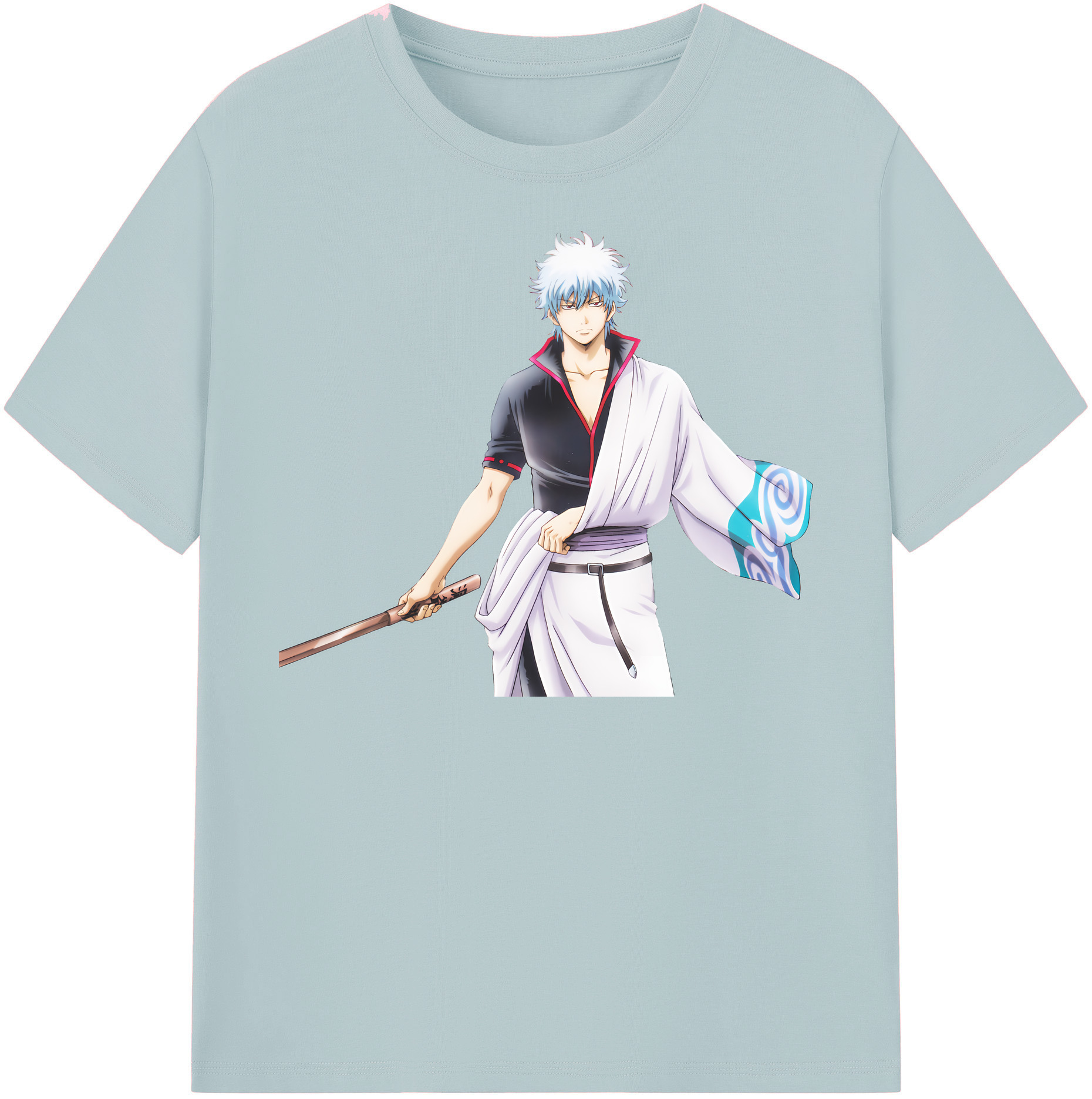 （画像用） ぎんたま 坂田銀時（さかたぎんとき） 神楽 志村新八（しむら しんぱち） GINTAMA Sakata Gintoki Kagura Shimura Shinpachi 綿100％半袖Tシャツ（フロントプリント）